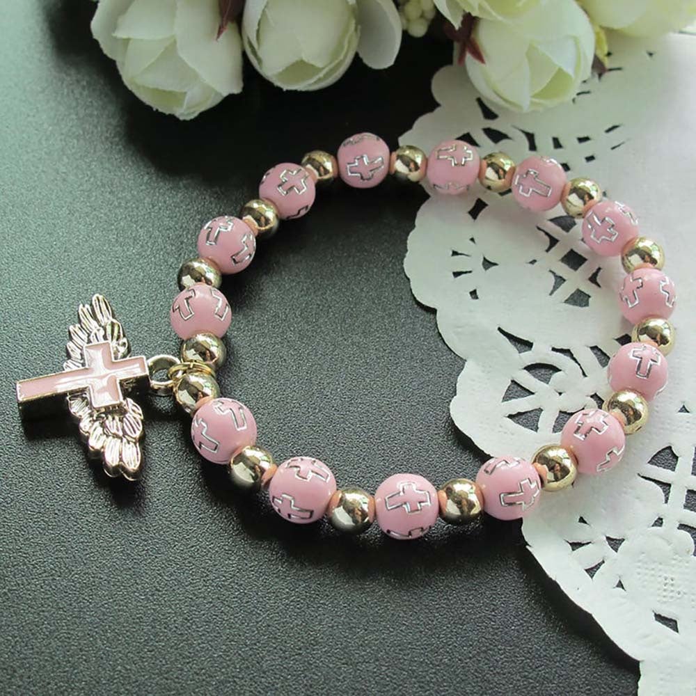 👼Bracelet Croix-Ailes d'Ange