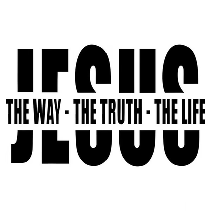 💗✝️ “Jesus-The Way·The Truth·The Life” Autocollant chrétien en vinyle pour voiture