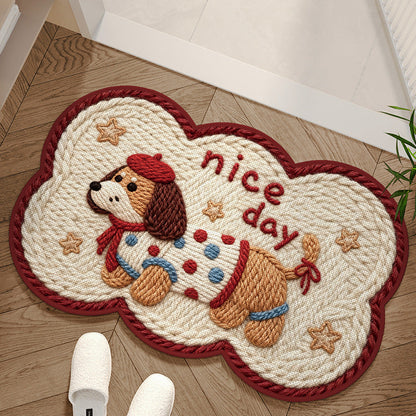 ⏳Limited-time 50% off⏰Absorbent Woven Bath Mat with Non-Slip Bottom🐶🐱