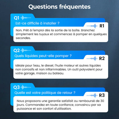 🔈🔈51 % DE RÉDUCTION ! 🔋✨ Ensemble Pompe à Huile et Eau Haute Puissance – Performances Élevées, Portable & Multifonctionnelle 💪