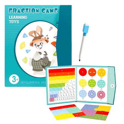 🏆VENTE DU DERNIER JOUR 50 % DE RÉDUCTION💖Puzzle de livre de fractions magnétiques pour enfants