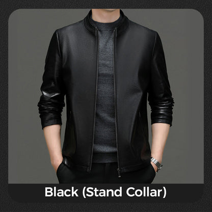 ❄️Soldes d'hiver : 50 % de réduction🔥Veste en Cuir PU Classique pour Homme