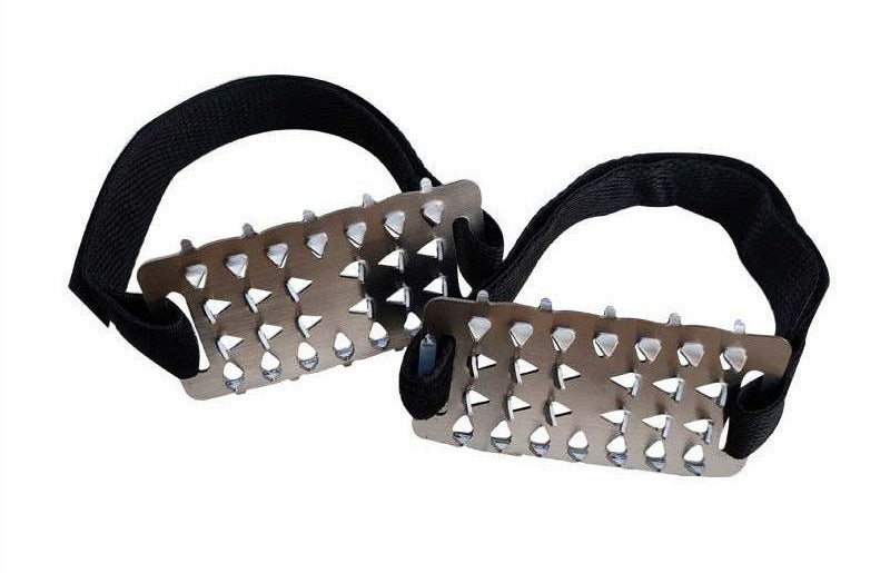 Crampons 26 Dents Acier Manganèse 🥾 | Plaques Antidérapantes en Acier Inoxydable ⚙️ | Pour Glace, Neige, Boue & Escalade ❄️🧗 | Compatibles avec Surchaussures