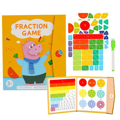 🏆VENTE DU DERNIER JOUR 50 % DE RÉDUCTION💖Puzzle de livre de fractions magnétiques pour enfants