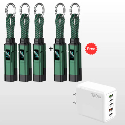 🔥PROMOTION EXCEPTIONNELLE : 50 % DE RÉDUCTION🔥Câble de recharge 4-en-1 avec écran numérique et porte-clés