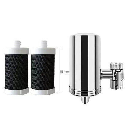 Purificateur d'eau pour robinet ménager en acier inoxydable sans installation