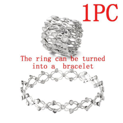 💕50% de réduction🎁Cadeau parfait : Bracelet transformable avec breloque CZ étincelante 💎