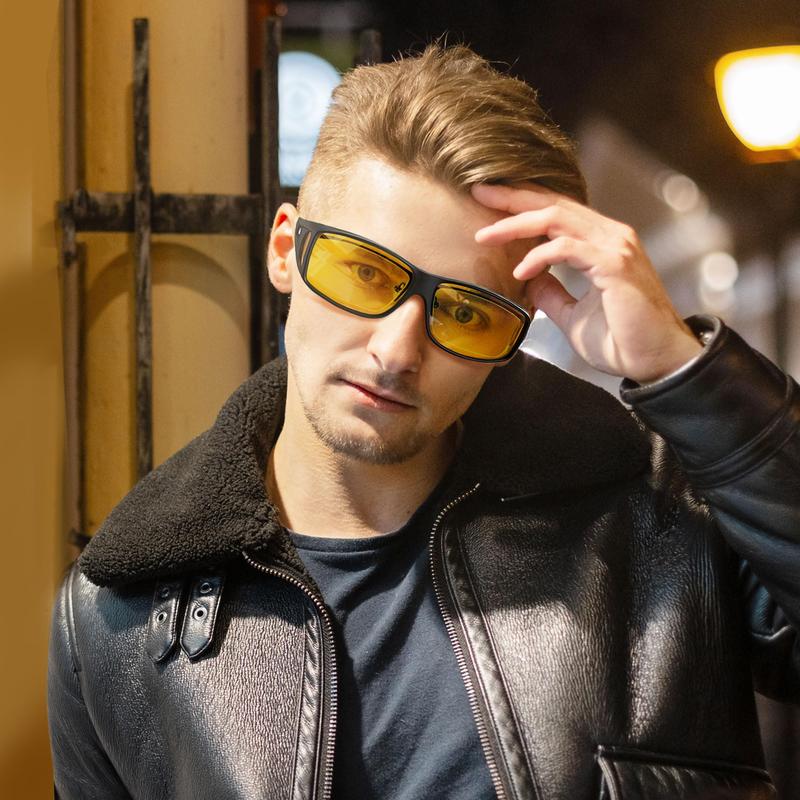 🕶️55% DE RÉDUCTION MAINTENANT🎁Lunettes de Conduite Nuit - Verres Polarisés & Anti-Reflets, Vision Claire et Sécurisée pour la Nuit ✨