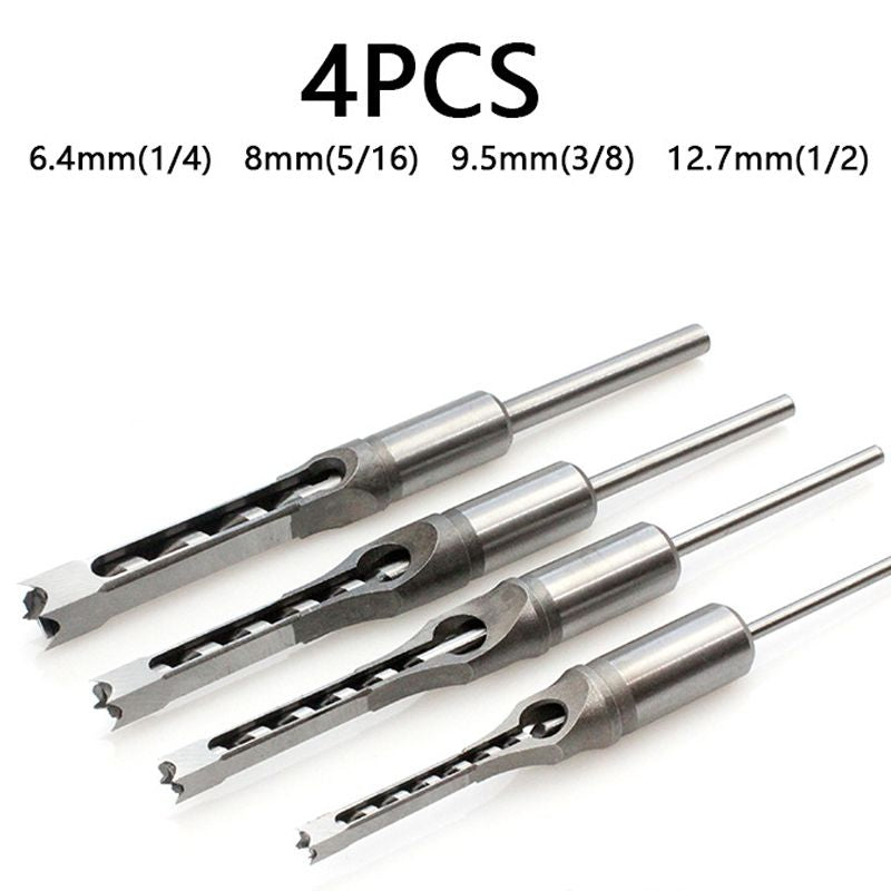 🔥 50% DE RÉDUCTION ! Outil de Perçage de Trous Carrés en Acier Rapide – Pour Assemblages Tenon-Mortaise Parfaits ! 🪵🔧