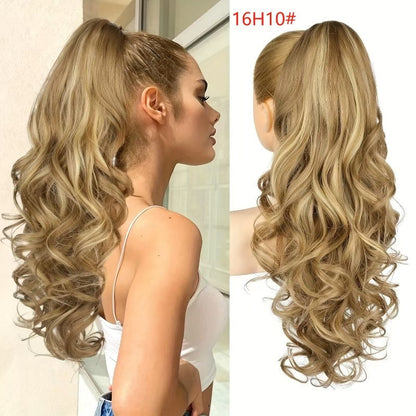 💜 Promotion limitée — 50 % de réduction ! 💜 Extension de queue de cheval ondulée à clip