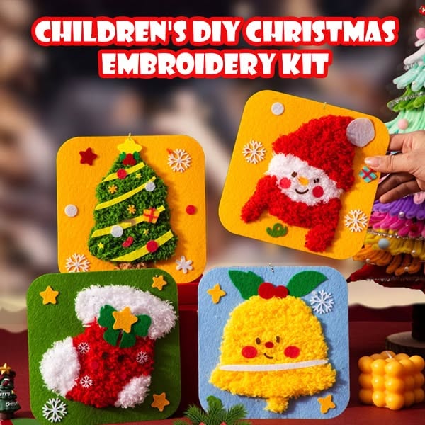 🎅🏼🎄Kit de Broderie DIY de Noël🎅🏼