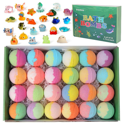 🛁 50 % DE RÉDUCTION | 🌊 Bombes de bain thème océan | 60 g x 12, pour un bain moussant et une idée cadeau amusante ✨