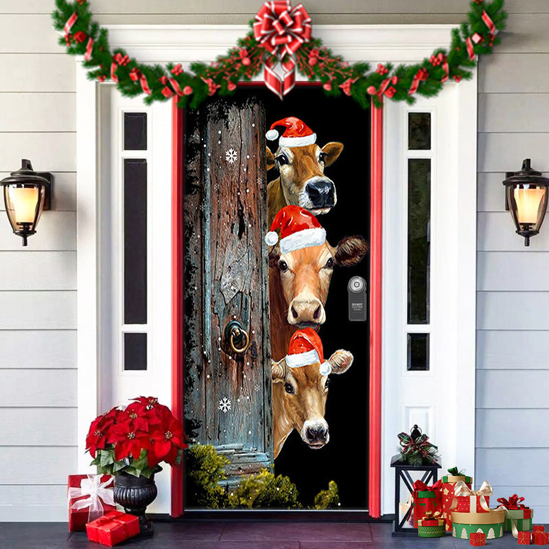 🎄Offres anticipées de Noël - 50 % de réduction🎅Décorations de Noël 2024 pour porte d'entrée🎅