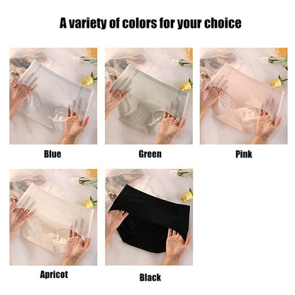Culotte antibactérienne en soie glacée sans couture pour femmes?Acheter 3 obtenir 2 gratuit