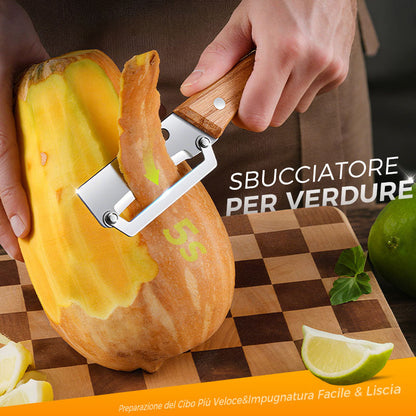 🥕 1 ACHETÉS, 1 OFFERT! 🔪 Épluche-Légumes Multifonctionnel – Lame en Acier Inoxydable, Manche Ergonomique & Idéal Pour Fruits & Légumes ✨