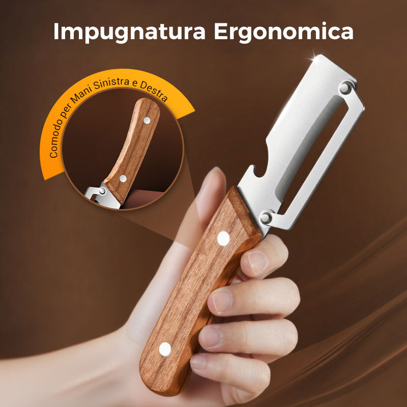 🥕 1 ACHETÉS, 1 OFFERT! 🔪 Épluche-Légumes Multifonctionnel – Lame en Acier Inoxydable, Manche Ergonomique & Idéal Pour Fruits & Légumes ✨