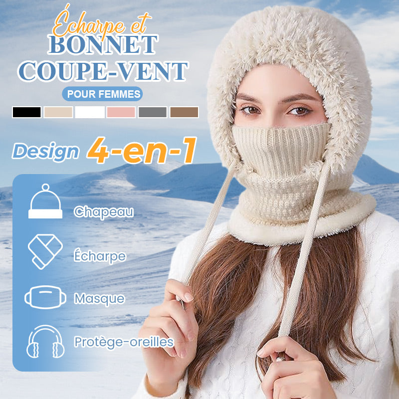 🧣 53% OFF MAINTENANT ! 🔥 Cagoule 3-en-1 pour Femme - Chaud & Polyvalent, Idéal pour Tout Temps Hivernal ❄️✨