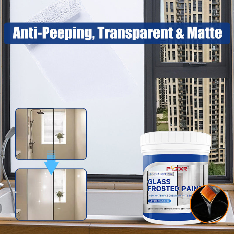 🎁 50% DE RÉDUCTION ! 🔥 Peinture pour Verre Dépoli 2025 – Séchage Rapide, Résistante à l’Eau & Effet Givré Élégant 🌫️✨