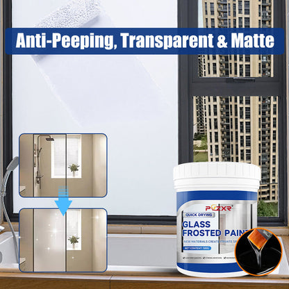 🎁 50% DE RÉDUCTION ! 🔥 Peinture pour Verre Dépoli 2025 – Séchage Rapide, Résistante à l’Eau & Effet Givré Élégant 🌫️✨