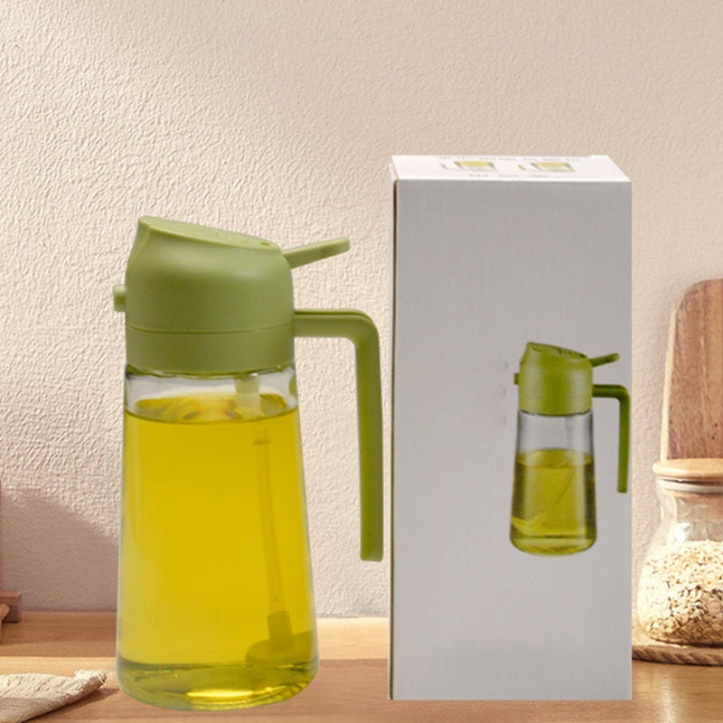 Vaporisateur et Distributeur d'Huile 2-en-1 en Verre