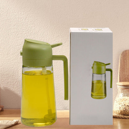 Vaporisateur et Distributeur d'Huile 2-en-1 en Verre
