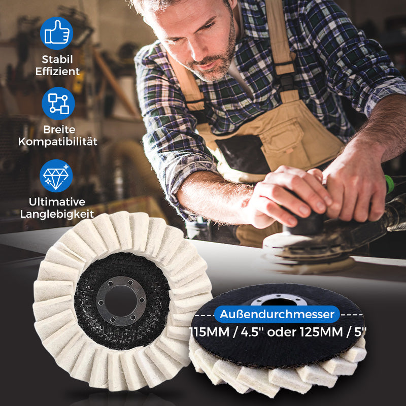 🔥Wollfilz-Lamellenpolierscheibe