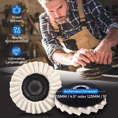 🔥Wollfilz-Lamellenpolierscheibe