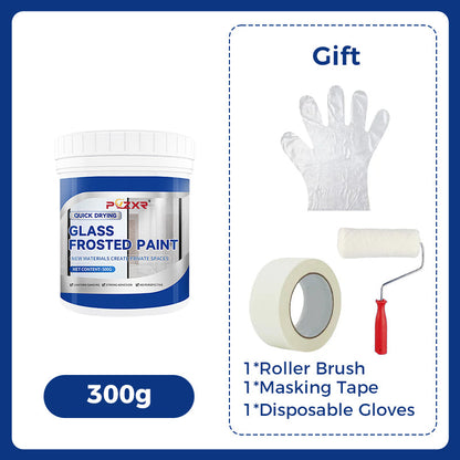🎁 50% DE RÉDUCTION ! 🔥 Peinture pour Verre Dépoli 2025 – Séchage Rapide, Résistante à l’Eau & Effet Givré Élégant 🌫️✨