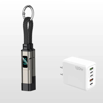 🔥PROMOTION EXCEPTIONNELLE : 50 % DE RÉDUCTION🔥Câble de recharge 4-en-1 avec écran numérique et porte-clés