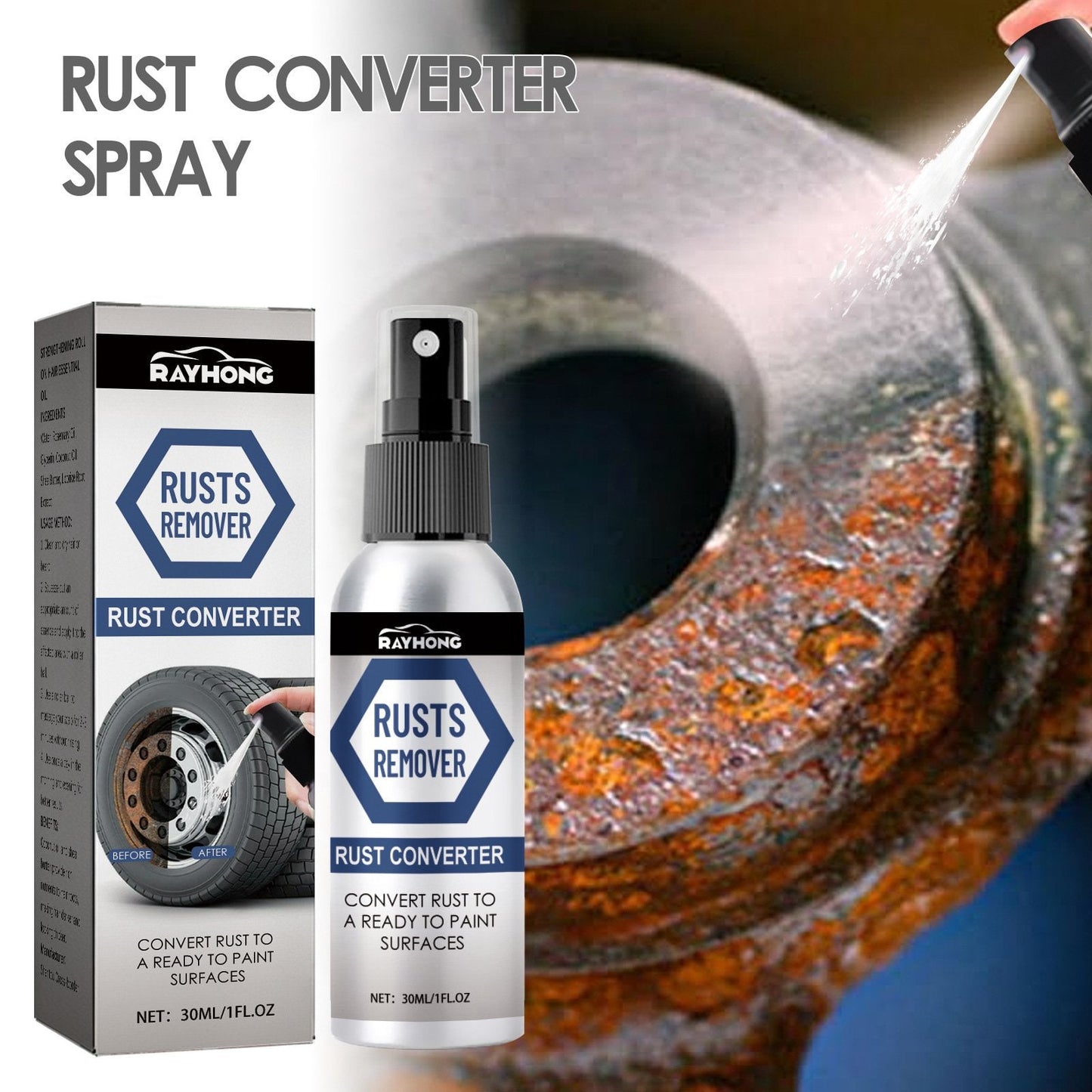 💕 Achetez-en 2, obtenez-en 1 GRATUIT 🔥 Spray convertisseur de rouille puissant