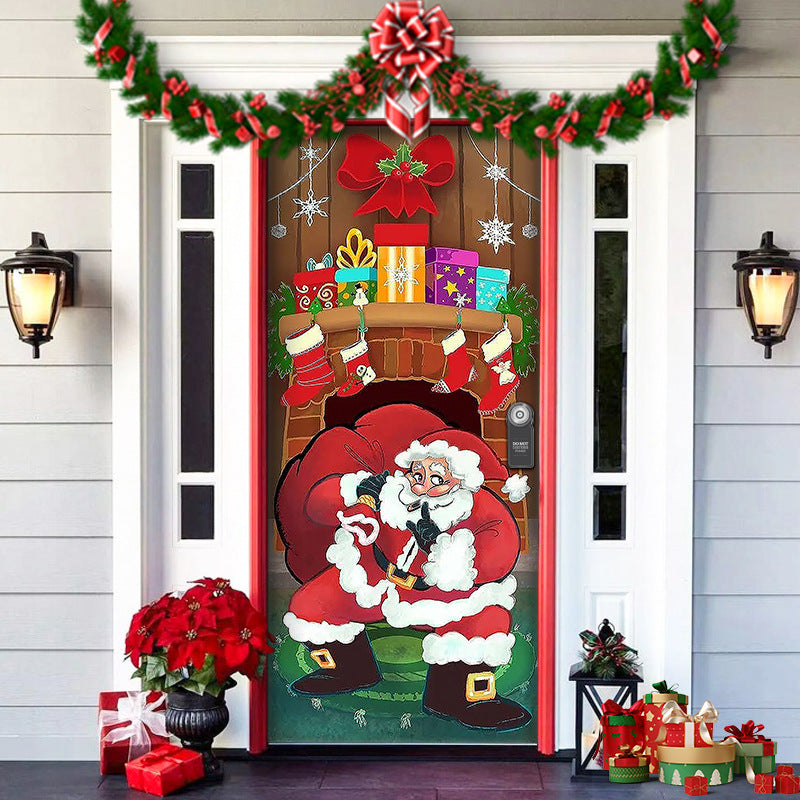 🎄Offres anticipées de Noël - 50 % de réduction🎅Décorations de Noël 2024 pour porte d'entrée🎅