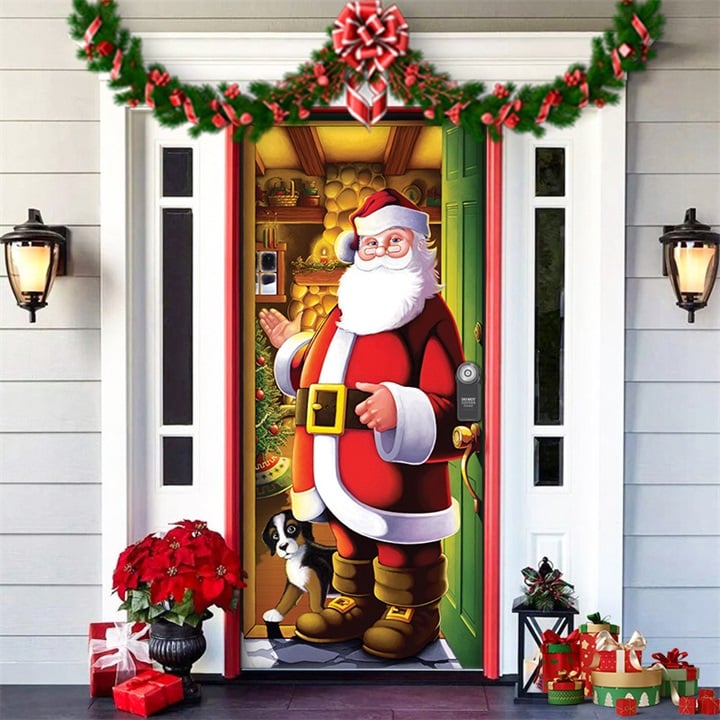 🎄Offres anticipées de Noël - 50 % de réduction🎅Décorations de Noël 2024 pour porte d'entrée🎅