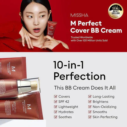 ✨ 2026 Promotion – Achetez-en 1, obtenez-en 1 GRATUIT ! 🎁⌛ 💧✨ BB Crème Couverture Parfaite, Légère et Imperméable SPF 42 PA+++