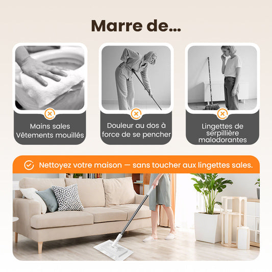 🎁55 % de réduction🧹✨ Balais à poussière jetables avec 50 à 250 lingettes – pratiques et efficaces💥🌟