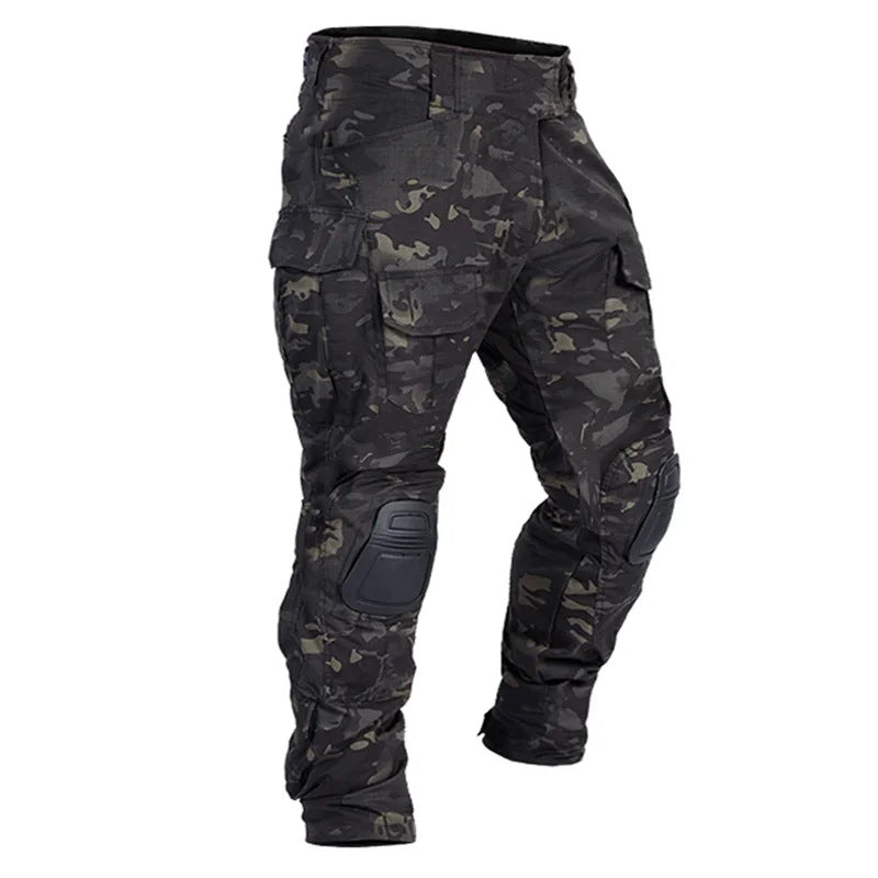 🪖👖Pantalon cargo tactique pour homme avec genouillères intégrées – Conçu pour la mobilité, la durabilité et un rangement prêt à l'emploi