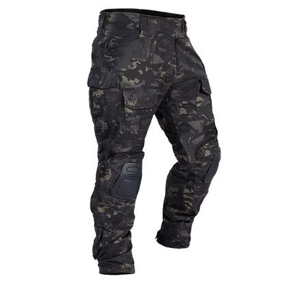 🪖👖Pantalon cargo tactique pour homme avec genouillères intégrées – Conçu pour la mobilité, la durabilité et un rangement prêt à l'emploi