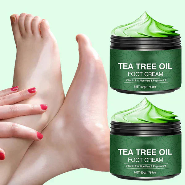 🥳 OFFRE SPÉCIALE 2026 ! 🥳 💞 Plus de 50 000 unités vendues ! ✨ 💝 Crème hydratante pour pieds à l’aloe vera et à l’arbre à thé
