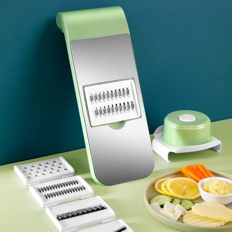 📢📢50 % de réduction！！！📍Hachoir de cuisine multifonctionnel 7 en 1 en acier inoxydable avec protège-mains