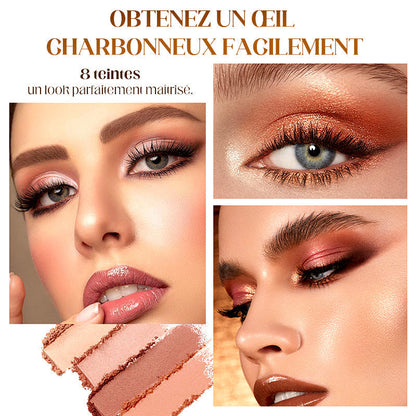 ✨PLUS DE 50 000 UNITÉS VENDUES ! 🎁8 couleurs de fards à paupières pailletés en stick, waterproof, longue tenue et multi-usage