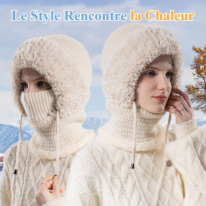 🧣 53% OFF MAINTENANT ! 🔥 Cagoule 3-en-1 pour Femme - Chaud & Polyvalent, Idéal pour Tout Temps Hivernal ❄️✨