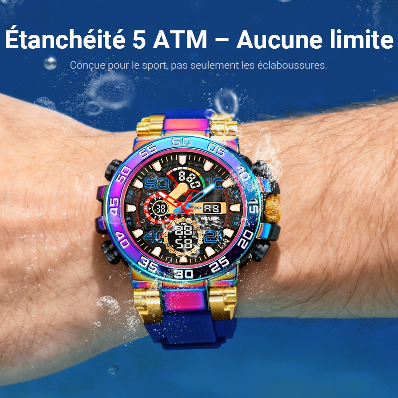 ⌚56 % DE RÉDUCTION✨Montre LED multifonctionnelle🌟Écran numérique étanche, 7 modes sportifs avec surveillance du sommeil🔋