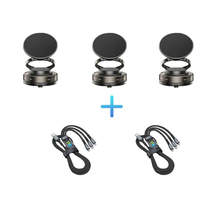 🔥Achetez plus économisez plus 🔄Support Téléphone Magnétique sous Vide Réglable à 360°📱🚗