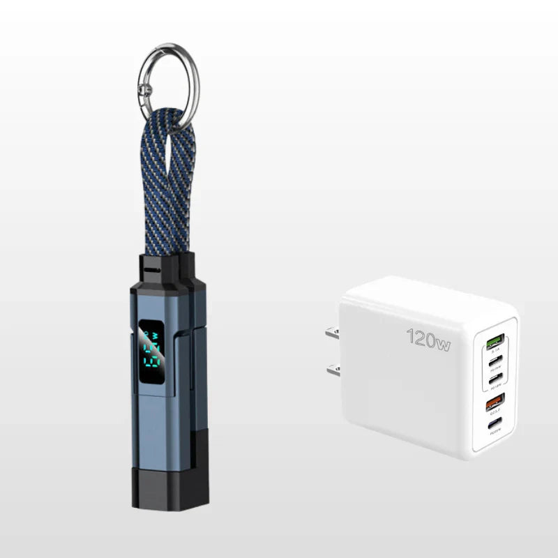 🔥PROMOTION EXCEPTIONNELLE : 50 % DE RÉDUCTION🔥Câble de recharge 4-en-1 avec écran numérique et porte-clés
