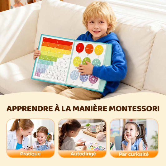 🏆VENTE DU DERNIER JOUR 50 % DE RÉDUCTION💖Puzzle de livre de fractions magnétiques pour enfants