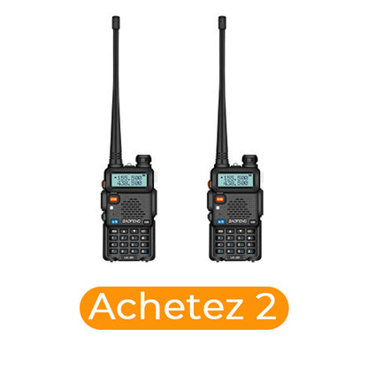 📢📢60% de réduction !!!🔥Radio amateur UV-5R longue portée UV5R Radio bidirectionnelle double bande Walkie