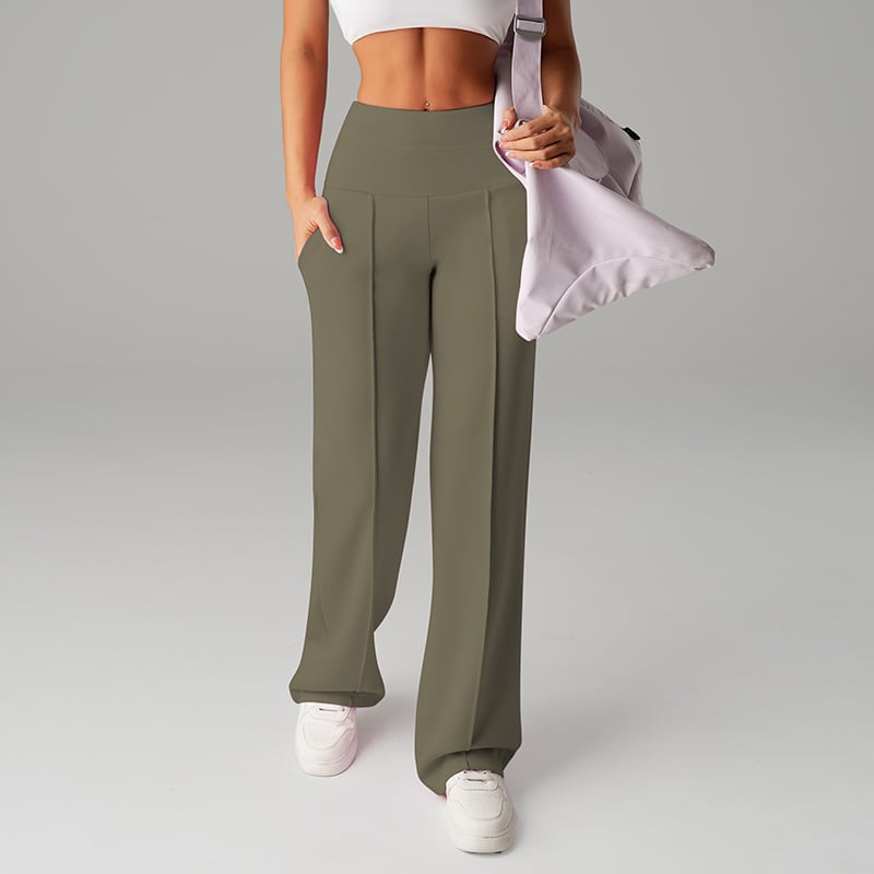 ⏰ 50% de réduction ! 💫 Pantalon droit ample uni pour femme – Confort & Élégance quotidienne ❄️👖