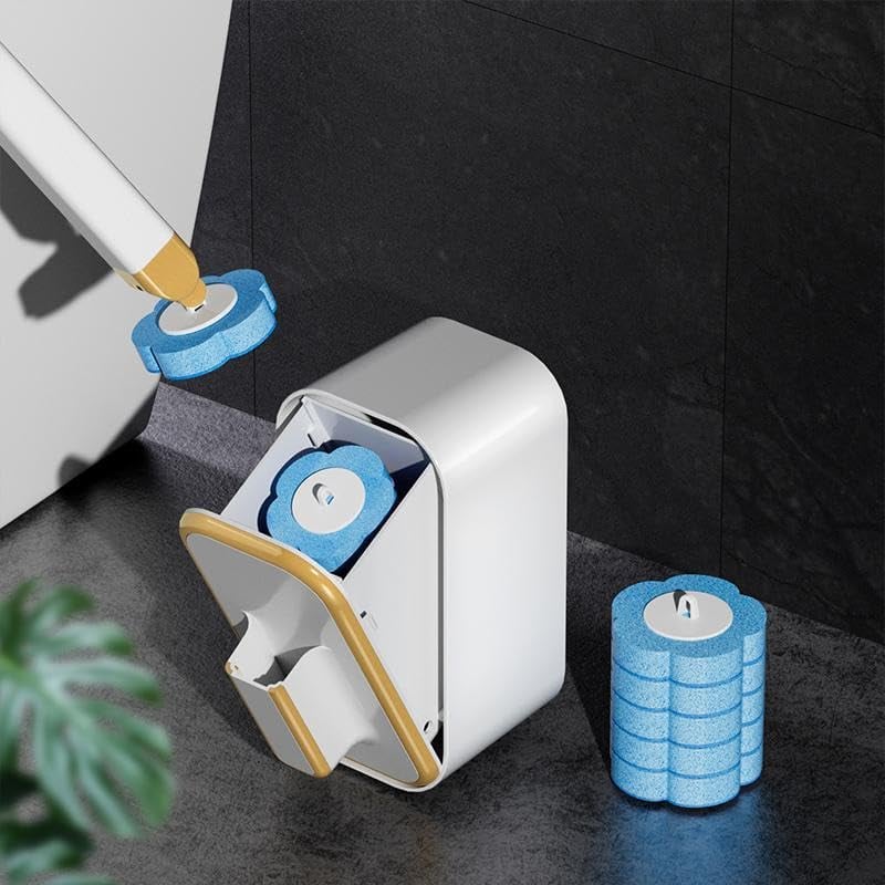 📢📢50 % de réduction !! ⏰ Ensemble de Brosses de Toilette Jetables à Fixation Murale – Hygiénique, Élégant & Gain de Place