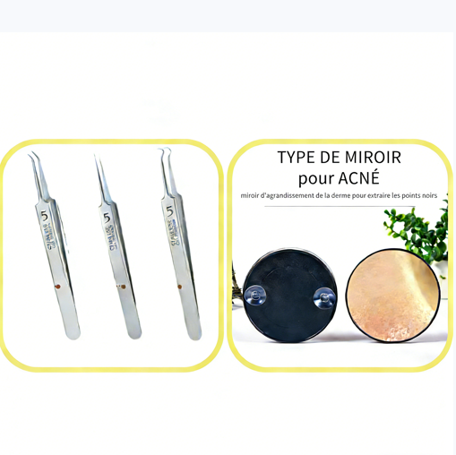 Pinces à épiler spécialisées pour salon de beauté