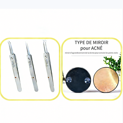 Pinces à épiler spécialisées pour salon de beauté