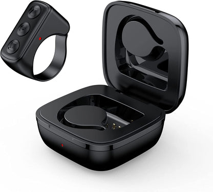 🌟 Bague de contrôleur à distance - Tourne-page Bluetooth, enregistrement vidéo et contrôle musical, compatible iPhone, iPad, iOS et Android